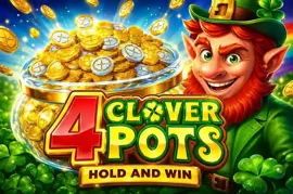 Изображение слота 4 Clover Pots в казино Олимп