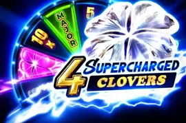 Изображение слота 4 Supercharged Clovers: Super Wheel в казино Олимп
