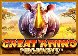Изображение слота Great Rhino Megaways в казино Олимп